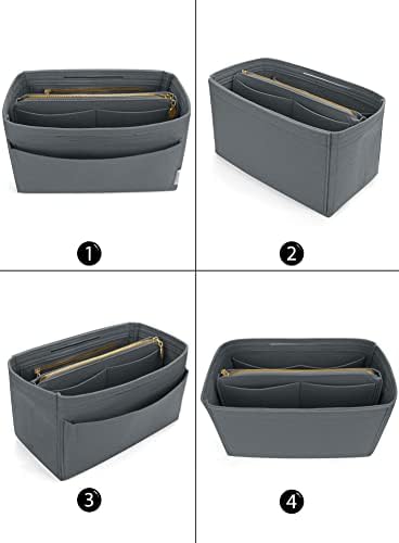 LEXSION Felt Purse Organizer Insert, Tote Bag Shaper Dividers with 5 Sizes - Image 2