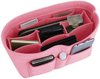 ZTUJO Purse Organizer Insert, Felt Bag Organizer For Handbag Purse Organizer,13 Colors, 6 Size (Large, Light Pink) - Image 6