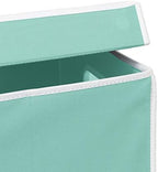 Simple Houseware Foldable Laundry Hamper Basket with Lid, Turquoise - Image 6