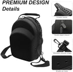 Hard Hat Travel Case for Baseball Caps 1 Piece Black - Hat Protector with Handle, Adjustable Shoulder Strap & Luggage Strap, Stores 6 Hats for Travel, Home, Gifts - Image 4