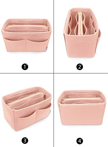 LEXSION Felt Purse Organizer Insert, Tote Bag Shaper Dividers with 5 Sizes - Image 3