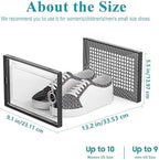 Kuject 12 Pack Large Shoe Boxes, Clear Stackable Containers with Lids,Black - Image 2