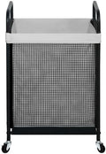 STO STO Laundry Hamper, 90L Rolling Laundry Sorter Cart with Removable and Washable Liner Bag, Clothes Hamper with Wheels and Metal Handle for Laundry Room and Bedroom, Gray by STOSTO