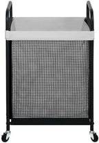 STO STO Laundry Hamper, 90L Rolling Laundry Sorter Cart with Removable and Washable Liner Bag, Clothes Hamper with Wheels and Metal Handle for Laundry Room and Bedroom, Gray by STOSTO