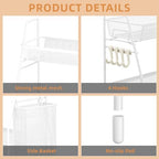 VITVITI 2 Tier Bathroom Countertop Organizer, Vanity Storage Shelf, White - Image 6