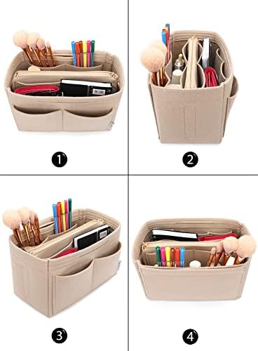 LEXSION Felt Purse Organizer Insert, Tote Bag Shaper Dividers with 5 Sizes - Image 4