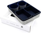 Welaxy 7 Piece Felt Desk Drawer Organizer Storage Bin Navy Catchall Tray - Image 3