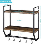 OYEAL Bathroom Shelf with Towel Bar Wall Mounted Towel Rack - Image 3