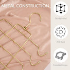 ZEDODIER 4 Pack Tank Top Hanger, Bra Organizer for Closet, Space Saving | 64 Hooks Total, Sturdy Metal, 360° Rotating, Foldable Design, Hanging Closet Organizers and Storage for Apartments and Dorms - Image 2