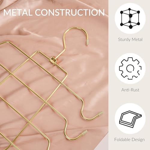 ZEDODIER 4 Pack Tank Top Hanger, Bra Organizer for Closet, Space Saving | 64 Hooks Total, Sturdy Metal, 360° Rotating, Foldable Design, Hanging Closet Organizers and Storage for Apartments and Dorms - Image 2
