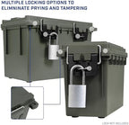 Sheffield Ammo Box Made in USA, Stackable Lockable Ammo Storage Box, Green - Image 6