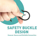 40 Pcs S Hooks for Hanging Heavy Duty, Metal S Hook with Safety Buckle - Image 3