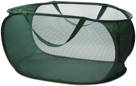 Sturdy Mesh Laundry Hamper Basket Bag,collapsible Pop up for Laundry Room by HONOMA
