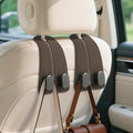 Car Seat Headrest Hooks, 4PCS Universal Car Purse Hook Leather Car Bag Hook by Fitnice