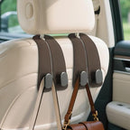Car Seat Headrest Hooks, 4PCS Universal Car Purse Hook Leather Car Bag Hook by Fitnice
