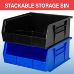 Akro-Mils 30235 AkroBins Plastic Storage Bins, 11"x11"x5", Green, 6-Pack - Image 4