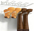 Boot Rack - 4-Pair Wader Hangers Wall Mount Sturdy Metal Cowboy Boot Hangers - Wall Boots Holder Storage Organizer for Closet, Entryway, Indoor, Garage,White by Unknown