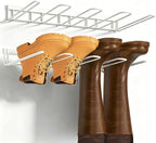Boot Rack - 4-Pair Wader Hangers Wall Mount Sturdy Metal Cowboy Boot Hangers - Wall Boots Holder Storage Organizer for Closet, Entryway, Indoor, Garage,White by Unknown
