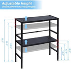 2-Tier Expandable Metal Storage Shelves, 150LBS Heavy Duty Shelving Units and Storage,Adjustable Utility Organization and Storage Shelf Rack For Kitchen Garage Laundry Bathroom Pantry Warehouse - Image 3