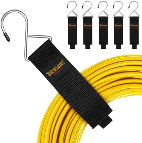 Extension Cord Organizer and Hanger, Trilancer Storage Straps (6-Pack) by Trilancer