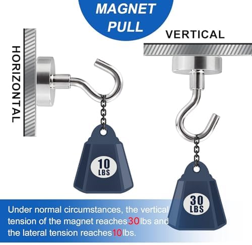 LOVIMAG Magnetic Hooks for Cruise Essentials 2026 Cabins Door 12 Pack-30LBS - Image 4