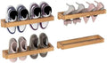 Nisorpa 20 Inch Rustic Burnt Wood Hanging Shoe Rack, Set of 4 by Nisorpa