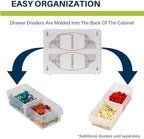 Akro-Mils 16-Drawer Plastic Drawer Storage Cabinet for Garage Organization, Beads, Makeup Organizer, Building Bricks Storage, Teacher Toolbox, 10-1/2-Inch W x 6-1/2-Inch D x 8-1/2-Inch H, 10116 White - Image 5