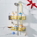 GAOKASE Aluminum Shower Caddy Hanging, Never Rust Shower Organizer by GAOKASE