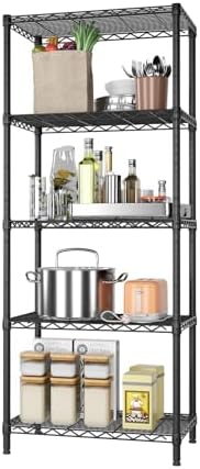SINGAYE 5 Metal Shelves Wire Shelving Storage Shelf Adjustable Unit Pantry by SINGAYE