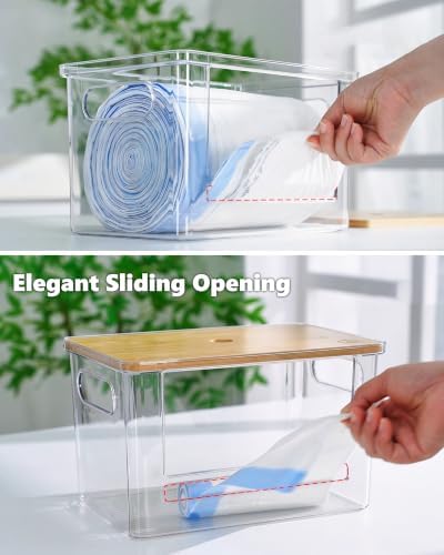 iCASA 5 in 1 Trash Bag Holder Dispenser Dishwasher & Laundry Pods Container - Image 4