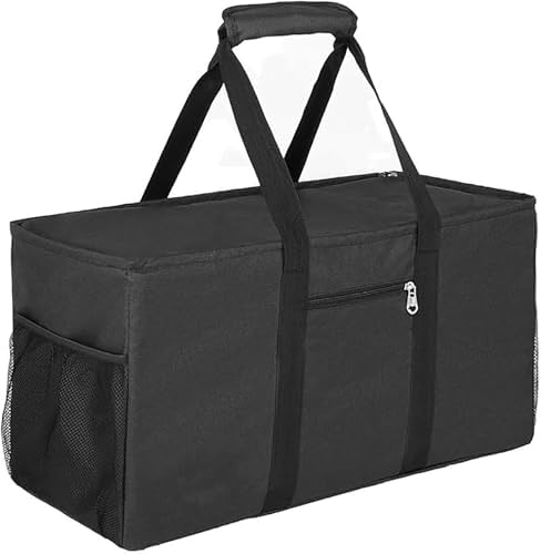 Extra Large Utility Tote Bag - Reusable Grocery Bags Foldable Heavy Duty by XINFULLWOL