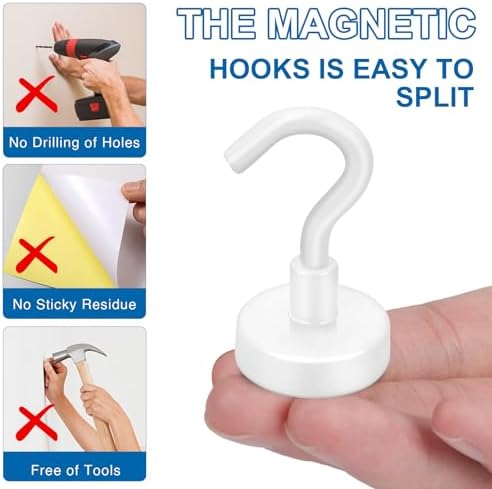 LOVIMAG Magnetic Hooks for Cruise Essentials 2026 Cabins Door 12 Pack-30LBS - Image 6