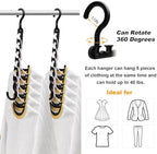12-Pack-Closet-Organizers-and-Storage,Clothes-Organizer-Hangers for Heavy Clothes Sturdy Home Closet Organization and Storage,College-Dorm-Room-Essentials for Girls,Cloth-Storages-Space-Saving-Hangers - Image 5