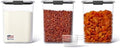 Rubbermaid Brilliance BPA-Free Food Storage Containers with Lids Airtight Kitchen and Pantry Organization Set Includes 3 Containers and Scoops Clear 16 cups by Unknown