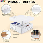 10-Pack Toploader Trading Card Storage Box, 4 Row 3200 Count White - Image 4