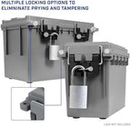 Sheffield Ammo Box Made in USA, Stackable Lockable Ammo Storage Box, Gray - Image 7