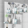 KEGII Hanging Shower Caddy for Handheld Showerheads, Silver by KEGII