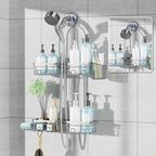 KEGII Hanging Shower Caddy for Handheld Showerheads, Silver by KEGII