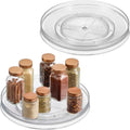 iDesign 11-Inch Round Lazy Susan Organizer for Kitchen or Pantry Storage - 2 Count - Clear (Pack of 8) by iDesign