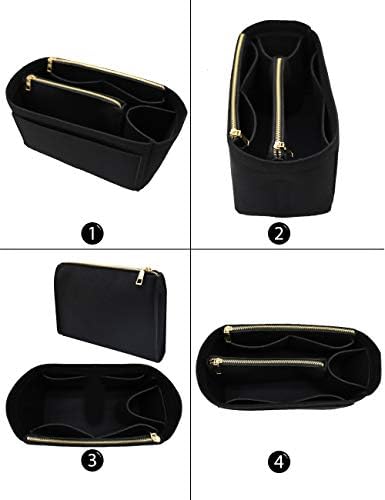 LEXSION Felt Purse Organizer Insert, Tote Bag Shaper Dividers with 5 Sizes - Image 4