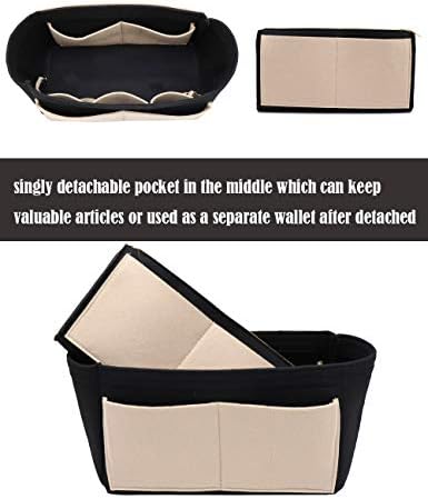LEXSION Felt Purse Organizer Insert, Tote Bag Shaper Dividers with 5 Sizes - Image 2