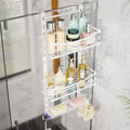 SWTYMIKI Over the Door Shower Caddy - 3 Tier Adjustable Shower Organizer Hanging with Soap Holder, No Drilling Stainless Steel Bathroom Hanging Caddy for Body Wash, Shampoo, Soap, Razor, White by SwtyMiki-TidyHomeSweetLife