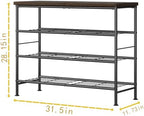 SUOERNUO 4 Tier Shoe Rack Organizer for Closet Shoe Storage for Entryway - Image 6
