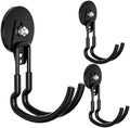 Heavy Duty Magnetic Utility Hooks ，J-Type Storage Hooks, with Anti-Slip Layer, Suitable for Metal Cabinets, Hanging Boards, Garage Shelves, Gardening Tools (Black 3 pro) by MVPBOY