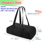 Cosmos Bocce Sets Carry Bag Bocci Storage Organizer Bag for Holding 8 Boccie Balls, Portable Bocce Balls Tote Bag for Carrying Bocce Game Equipment to Backyard Lawn Beach - Image 2