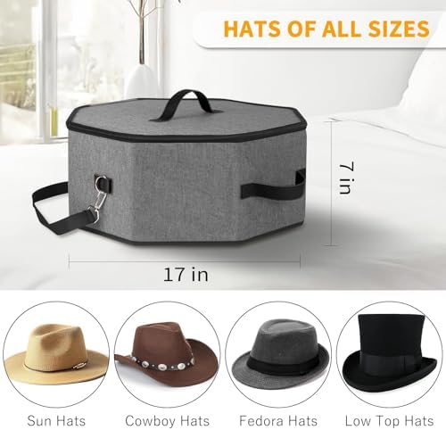 Hat Storage Box, Hat Boxes for Women Storage - Image 3