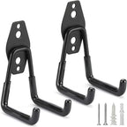 2 Pack Heavy Duty Garage Hooks Storage Organizer Wall Mount Power and Garden Tool Hangers, for Hanging Ladders, Ropes, Hose, Bulk Items by LUPYJI