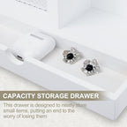 Key Holder for Wall with 5 Key Hooks and Storage Drawer - Image 4