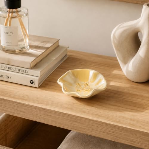 Ceramic Lotus Leaf Trinket Dish, Ring Holder for Jewelry - Image 5