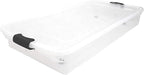 HOMZ Under Bed Clear Plastic Storage Bin w/Lid, 60 Qt, Gray Latch, 2 Pack | Stackable Underbed Container Set for Shoes, Bags, Clothes, and Towel Organization - Image 8